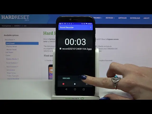 Video thumbnail for UMIDIGI A3S and Voice Recorder App Activating - Record Sounds