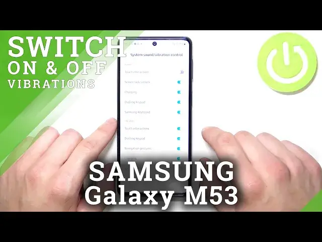 'Video thumbnail for How to Manage Touch Vibration on SAMSUNG Galaxy M53 - Vibrations Settings'