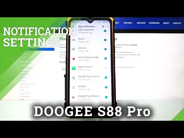 Video thumbnail for DOOGEE S88 Pro - How to Activate & Disable Notifications of some App