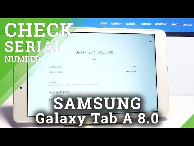 'Video thumbnail for How to Check Serial Number in SAMSUNG Galaxy Tab A 8.0 – Find Serial Number'