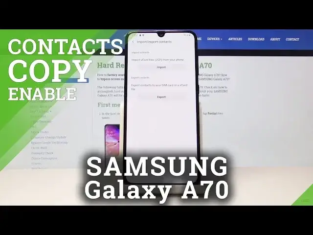 Video thumbnail for How to Copy Contact in SAMSUNG Galaxy A70 - Transfer Number