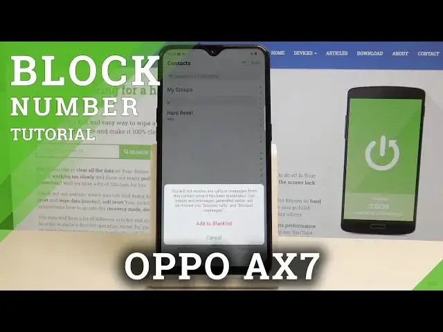 'Video thumbnail for How to Block Contact in OPPO AX7- Block Calls and Messages in Android'