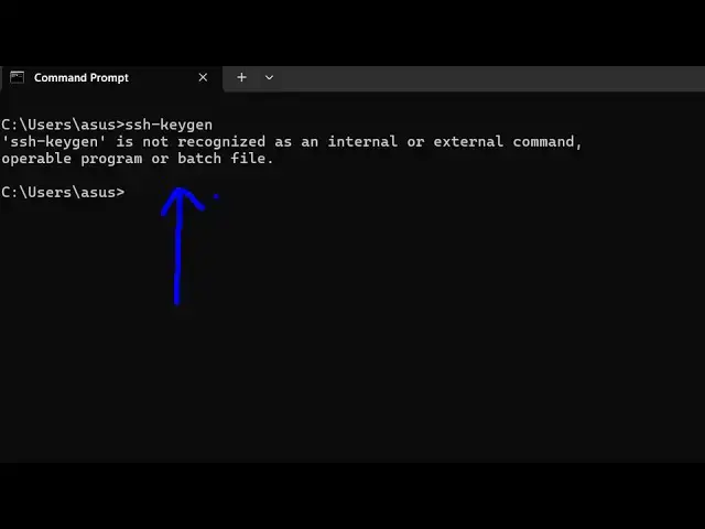 Video thumbnail for How to fix ssh-keygen is not Recognized as Internal and External Command Operable Program
