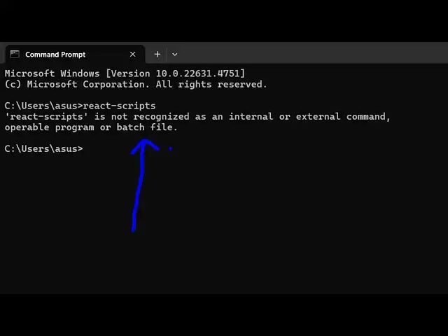 Video thumbnail for How to fix react-scripts is not Recognized as Internal and External Command Operable Program