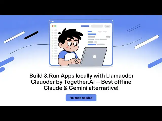 Video thumbnail for Build & Run Apps Locally with LlamaCoder by Together.ai – Best Offline Claude & Gemini Alternative!