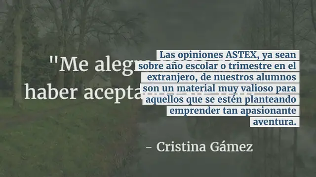 Video thumbnail for Opiniones ASTEX: Experiencia de alumna en su año escolar en Francia