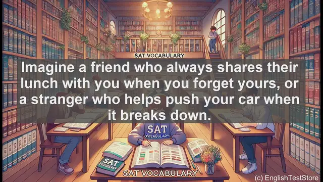 Video thumbnail for 5000 Must Know SAT Vocabulary - SAT Vocabulary: Understanding 'Generosity'