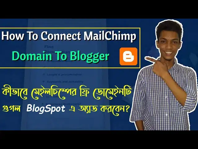 Video thumbnail for How To Add MailChimp Free Domain To Blogger
