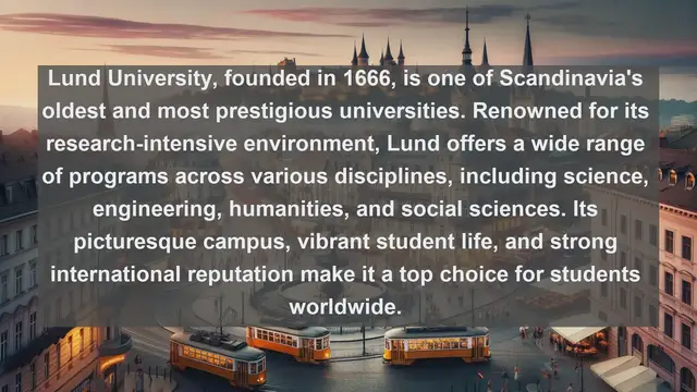 Video thumbnail for Exploring Academic Excellence: Top 10 Universities in Sweden