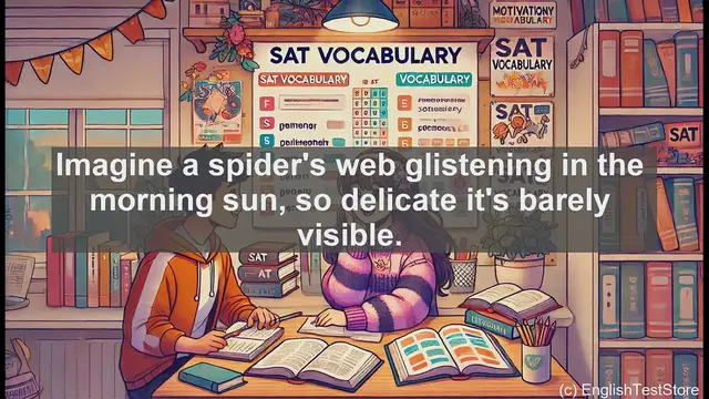 Video thumbnail for 5000 Must Know SAT Vocabulary - SAT Vocabulary: Understanding 'Gossamer' - Delicate and Ethereal