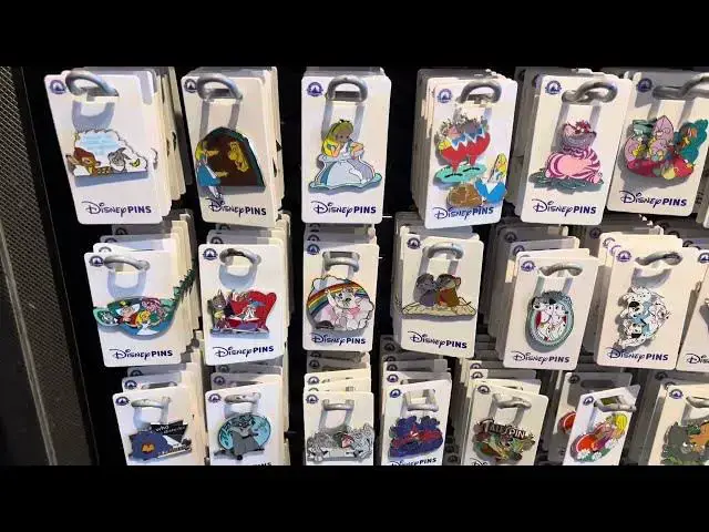 Video thumbnail for Disney Pins at the Disneyland Resort 👕#disney #disneyland #disneystore #disneymerchandise