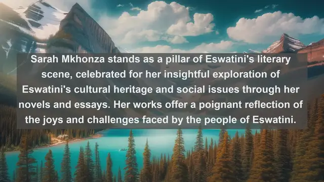 Video thumbnail for Unveiling Literary Gems: Top 10 Renowned Writers from Eswatini