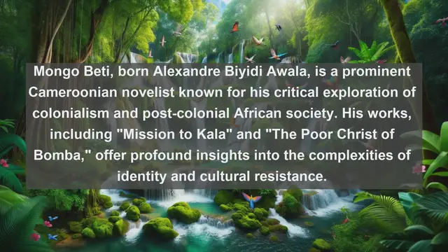 Video thumbnail for Discovering Literary Gems: Top 10 Renowned Writers from Cameroon