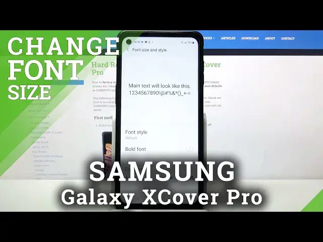 Video thumbnail for How to Change Font Size in SAMSUNG Galaxy XCover Pro – Adjust Font Size