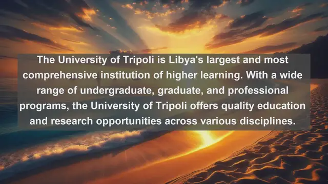 Video thumbnail for Unveiling Excellence: Top 10 Universities in Libya