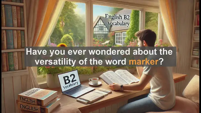 Video thumbnail for 1500 Must Know CEFR B2 Vocabulary - The Many Meanings of 'Marker': Enhancing Your B2 English Vocabulary