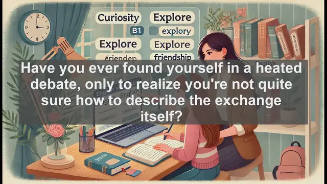 Video thumbnail for 2500 Must Know CEFR B1 Vocabulary - What is a Discussion? Exploring the Art of Intellectual Exchange