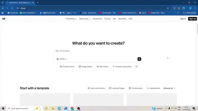 Video thumbnail for The Ultimate Free AI Tool for programmers v0.app AI