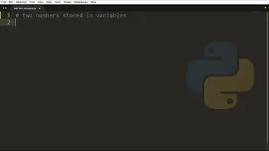'Video thumbnail for Adding Two Numbers in Python !'