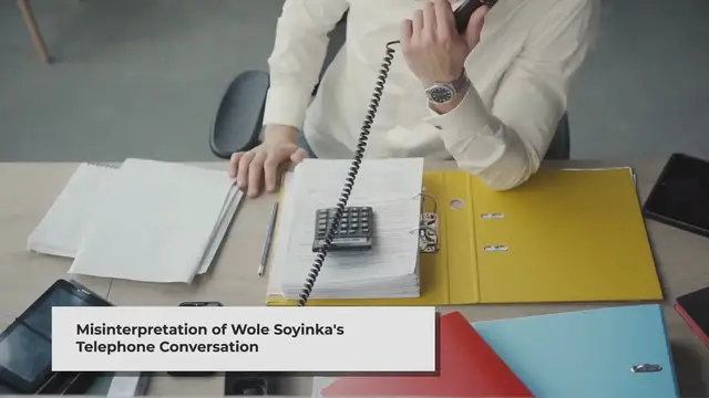 'Video thumbnail for Complete Analysis of Telephone Conversation By Wole Soyinka'