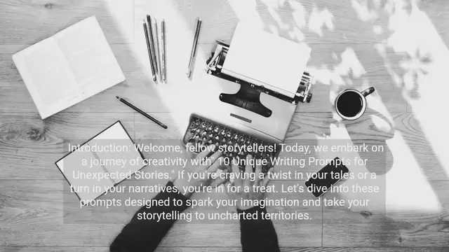 Video thumbnail for 10 Unique Writing Prompts for Unexpected Stories - Unleash Your Creativity!