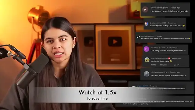 Video thumbnail for What to do if not getting job_ Jobless in Tech - Take time & Aim for the Top 5%