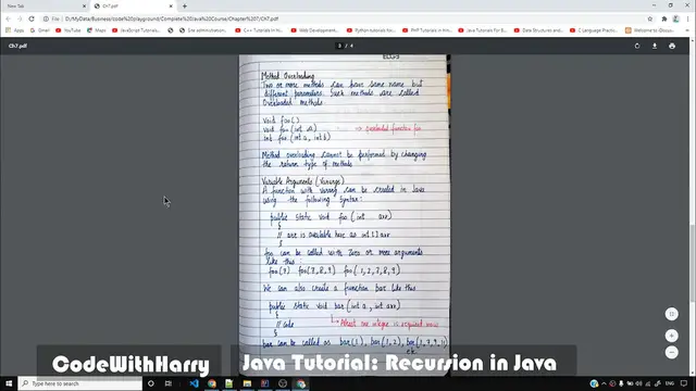 Video thumbnail for Java Tutorial_ Recursion in Java