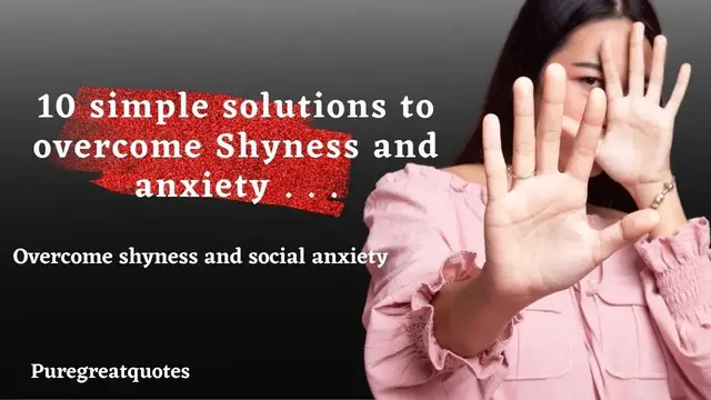 Video thumbnail for 10 simple solutions to overcome shyness social anxiety and fear of public speaking