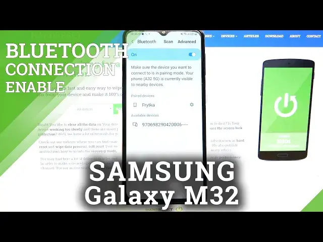 'Video thumbnail for SAMSUNG Galaxy M32 - How to Start Data Sharing & Turn On Bluetooth Connection'