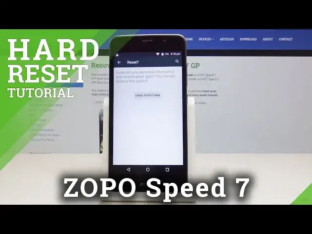 Video thumbnail for How to Hard Reset ZOPO Speed 7 - Erase All Data & Content