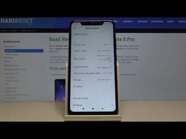 Video thumbnail for How to Find Phone Specs in XIAOMI Redmi Note 6 Pro – Open Phone Specifications
