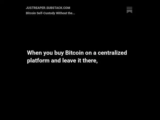 Video thumbnail for Bitcoin Self-Custody Without the Homework