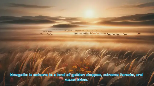 Video thumbnail for Discover the Vibrant Autumn Colors of Mongolia
