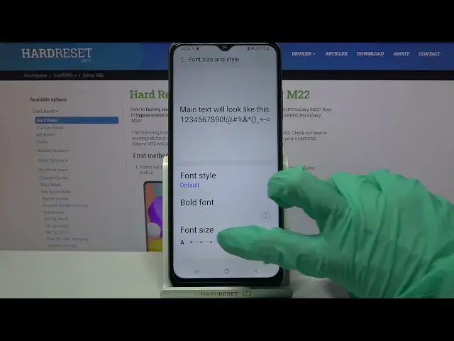 'Video thumbnail for Change the Font Size on Samsung Galaxy M22'