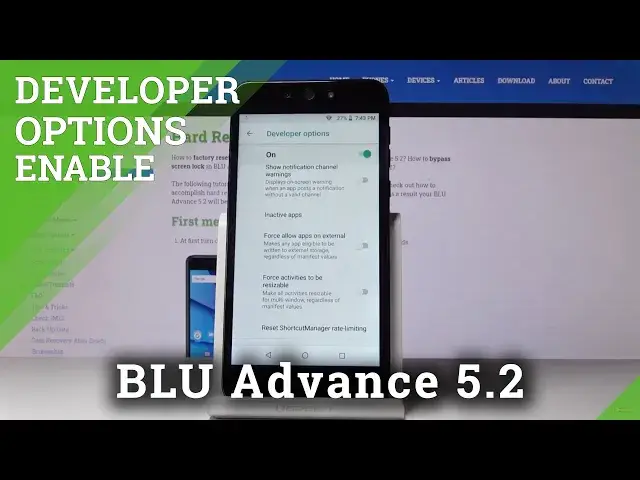 'Video thumbnail for How to Enter Developer Options in BLU Advance 5.2 – Activate Advanced Mode'