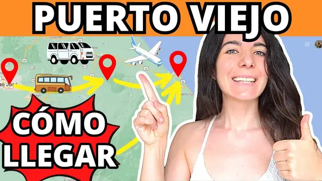 Video thumbnail for Viajar a Costa Rica ✅ Cómo llegar a Puerto Viejo y Limón desde San José, La Fortuna y Manuel Antonio