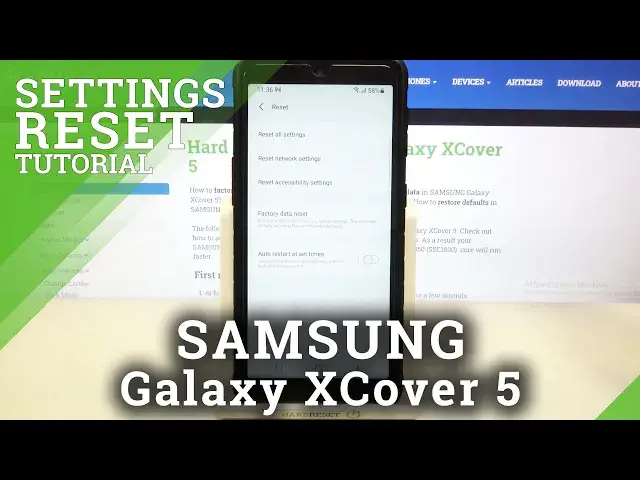 'Video thumbnail for How to Reset System Settings in SAMSUNG Galaxy XCover 5 – Restore Default Settings'