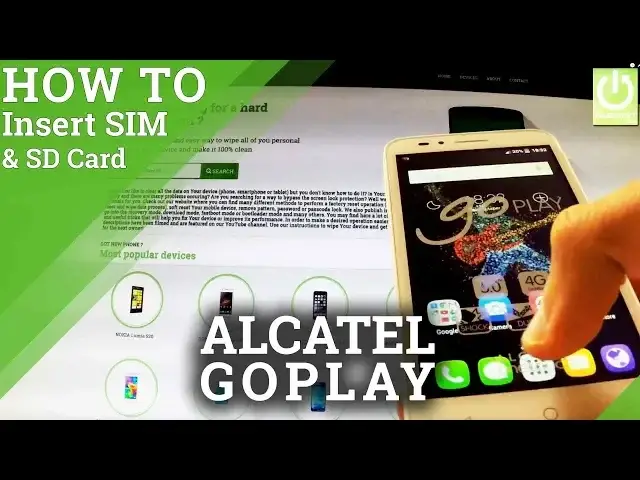'Video thumbnail for ALCATEL One Touch goPlay 7048X INSERT SIM / INSTALL SD CARD'