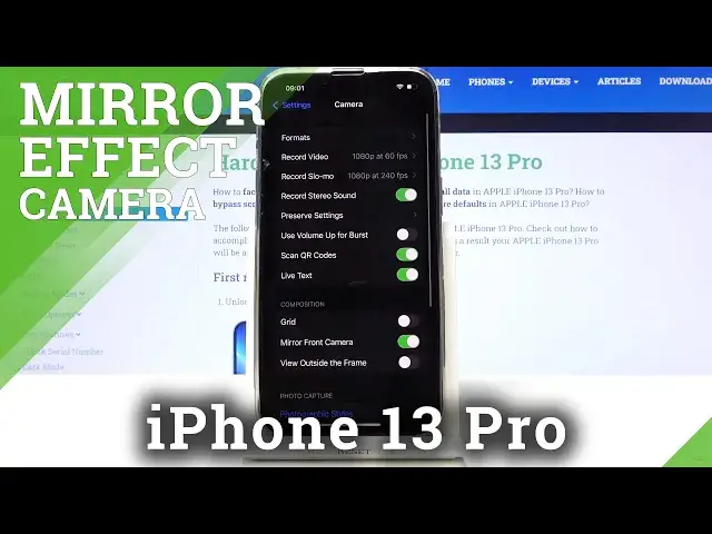 'Video thumbnail for How to Turn On/Off Camera Mirror Effect on iPhone 13 Pro – Adjust Camera Function'
