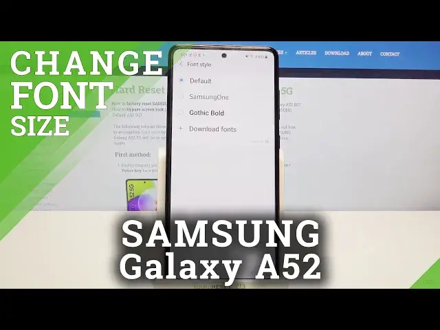 'Video thumbnail for How to Change Font Style on SAMSUNG Galaxy A52 – Set New Font Style'