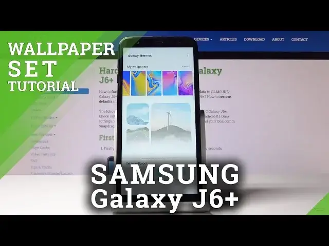 'Video thumbnail for How to Change Wallpaper in SAMSUNG Galaxy J6+ - Home Screen'
