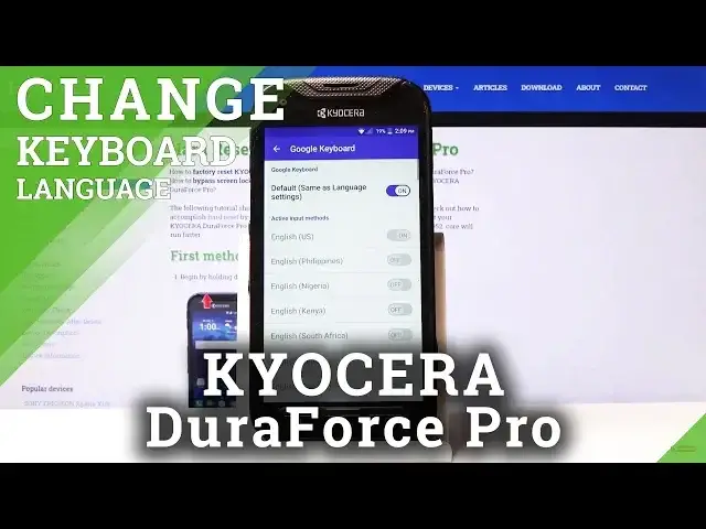 'Video thumbnail for How to Change Keyboard Language in KYOCERA DuraForce Pro'