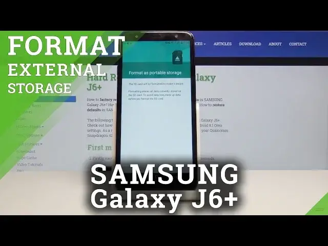 'Video thumbnail for How to Format the SD card on Samsung Galaxy J6 Plus - Erase All Data'