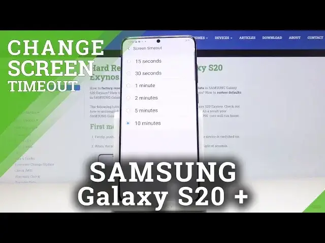 'Video thumbnail for How to Change Screen Timeout in Samsung Galaxy S20+ - Configure Display'