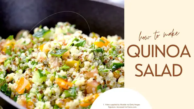 Video thumbnail for Quinoa Salad