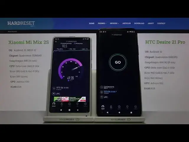 Video thumbnail for Xiaomi Mi Mix 2S vs HTC Desire 21 Pro - Internet Speed TEST | Speedtest by Ookla