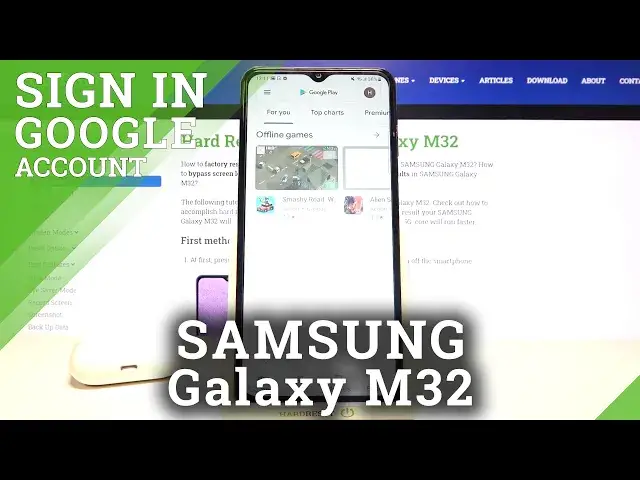 'Video thumbnail for How to Add Accounts to Google Play Store on SAMSUNG Galaxy M32 – Set Up Google Play Store'