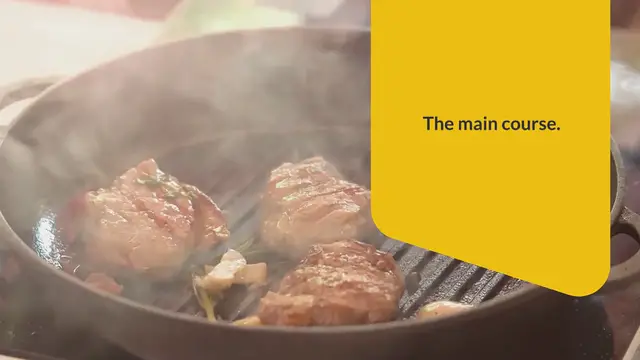 Video thumbnail for Roe deer steak with cauliflower puree