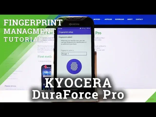 Video thumbnail for How to Add a Fingerprint to KYOCERA DuraForce Pro – Screen Protection