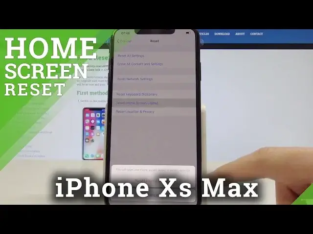'Video thumbnail for How to Reset Home Screen in iPhone Xs Max - Restore Default Home Screen'